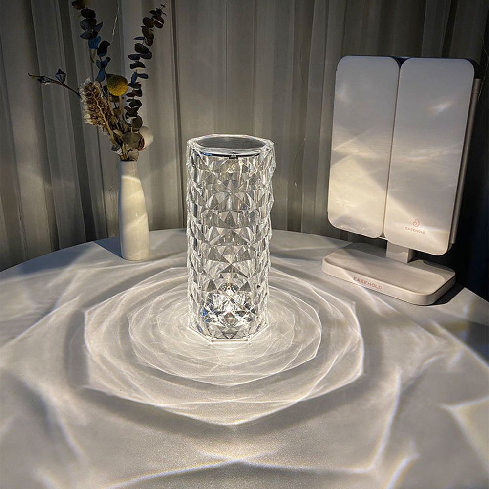 Nordic Crystal Lamp USB Table Lamps Decor