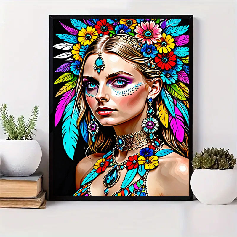 5D DIY Diamond Painting Set  Full Diamond Round Water Diamond Art