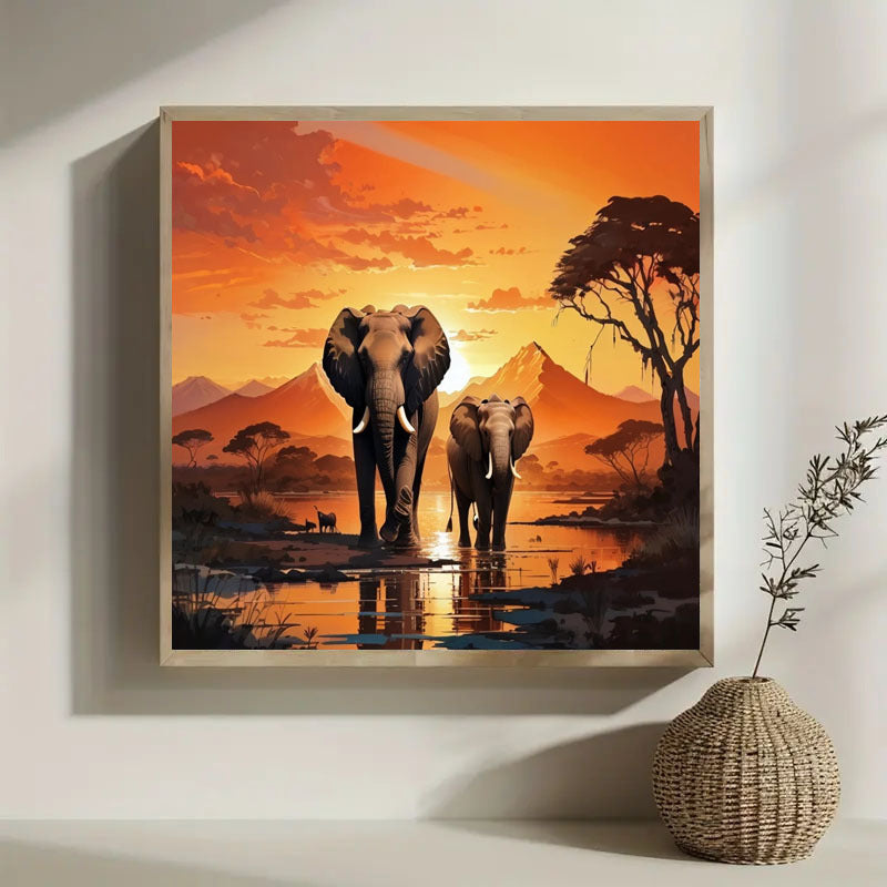 5D DIY Diamond Painting Set - Full Diamond Round Water Diamond Art