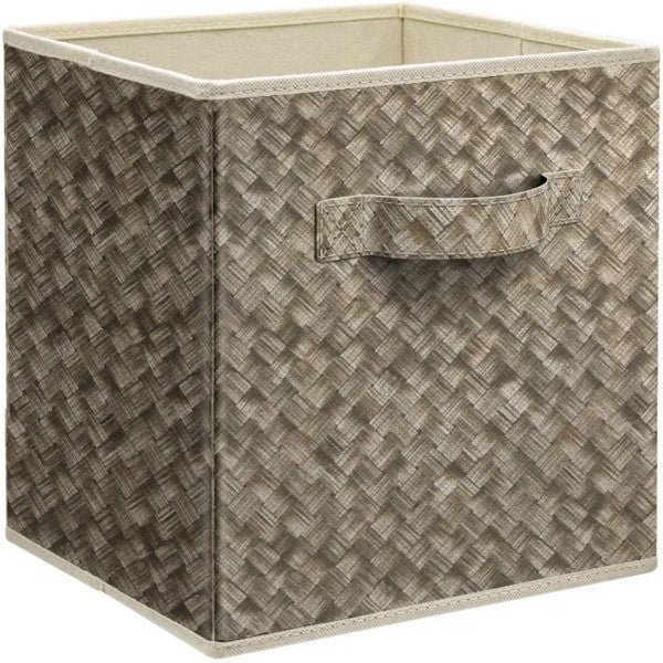 12 Inch Foldable Cube Storage Bins Set Of 6, Closet Organizers Bins And Storage Box For Toy Clothes-Brown