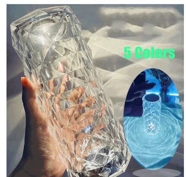 Nordic Crystal Lamp USB Table Lamps Decor