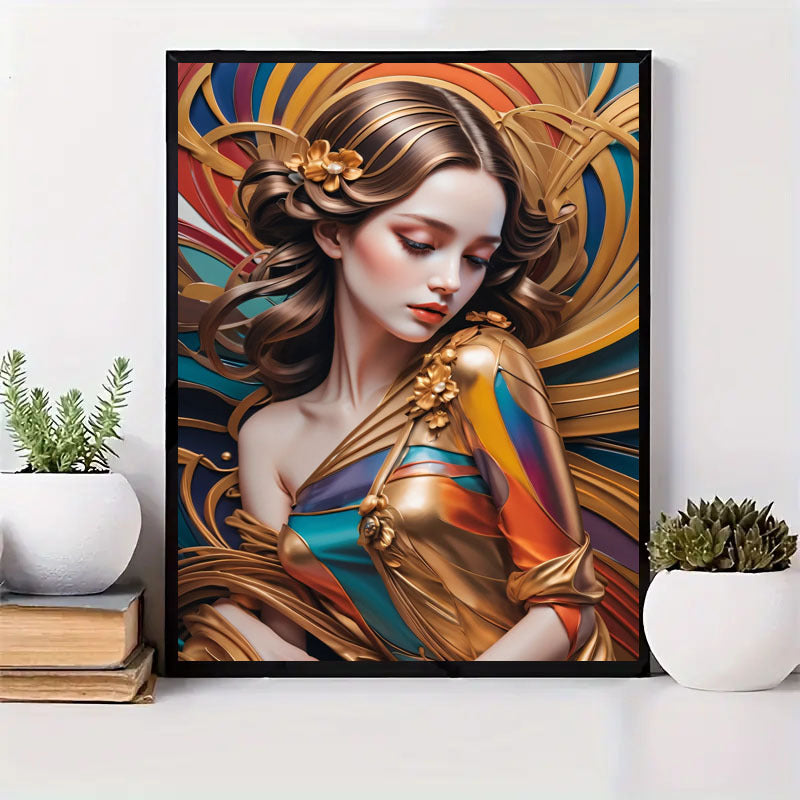 5D DIY Diamond Painting Set  Full Diamond Round Water Diamond Art