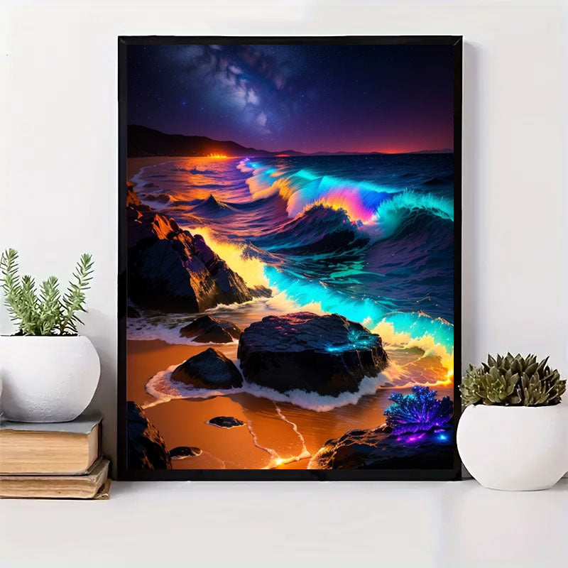 5D DIY Diamond Painting Set  Full Diamond Round Water Diamond Art