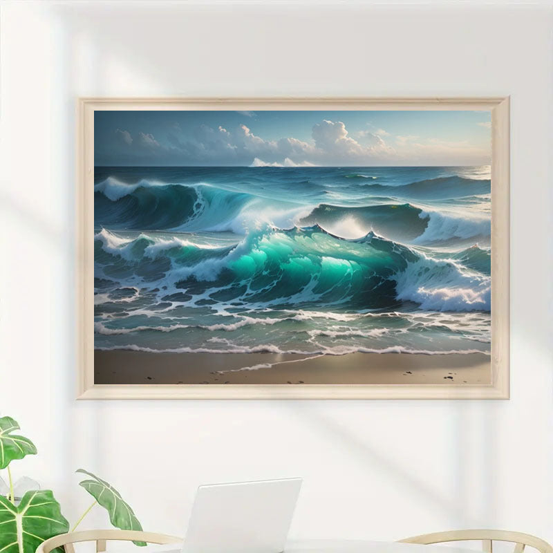 5D DIY Diamond Painting Set  Full Diamond Round Water Diamond Art