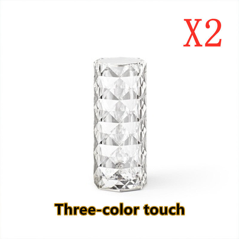 Nordic Crystal Lamp USB Table Lamps Decor